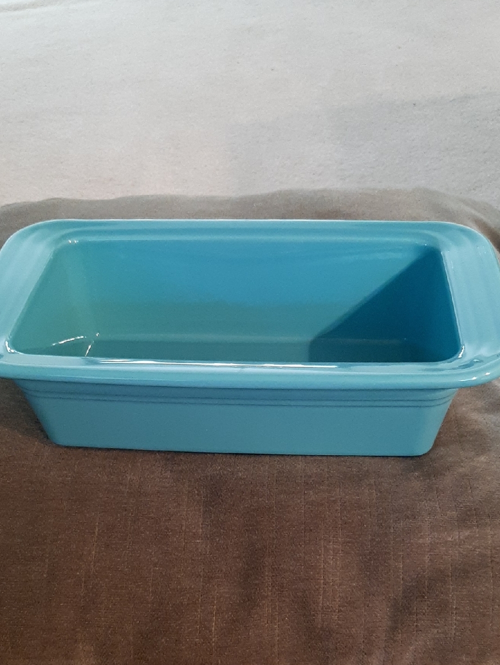 Fiesta Turquoise Ceramic Loaf Pan